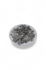 8 mm yandan Delikli Pirinç Koyu Gümüş Pul Payet (30 Gr 150 Adet)