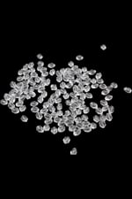 8x10 mm Oval Şeffaf İçten Delikli Akrilik Boncuk (25 Gr 75 Adet)