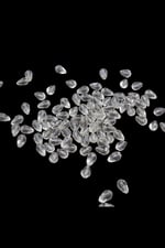 8x13 mm Damla Akrilik Açık Krem (25 gr 60 Adet)
