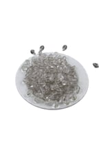 8x13 mm Damla Gri Akrilik Boncuk (25 gr 60 Adet)