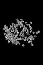 8x13 mm Damla Gri Akrilik Boncuk (25 gr 60 Adet)