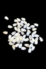 8x13 mm Yandan Delikli Yamuk Desen Pul Doğal Taş Boncuk (25 Adet)