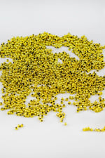 Açık Gold 3 mm Plastik İnci Boncuk Takı Aksesuar Malzemesi (25 Gr)