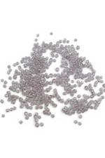 Açık Gri 4 mm Dünya ve 5 mm Piramit Karışık Akrilik Boncuk Aksesuar Takı Malzemesi (20 Gram)