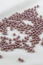 Açık Kahve 5 mm Cam İnci Boncuk Aksesuar Takı Malzemesi (30 Gr 160 Adet)
