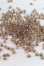 Açık Kahve 6 mm Basık Akrilik Boncuk Aksesuar (25 Gram)
