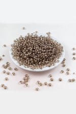 Açık Kahve 6 mm Basık Akrilik Boncuk Aksesuar (25 Gram)