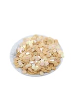 Açık Kavun 8 mm Yandan Delikli Plastik Pul Payet 30 Gr (Tülbent, Oya, Havlu Malzemesi)