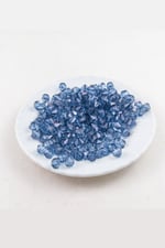 Açık Lacivert 8 mm Piramit Akrilik Boncuk Aksesuar (20 Gram)