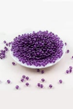Açık Mürdüm 6 mm Dünya Akrilik Boncuk Aksesuar (25 Gram)