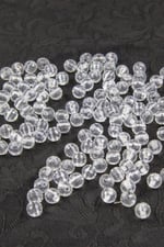 Akrilik Boncuk 8 mm Dünya Şeffaf Aksesuar Takı Malzemesi (25 Gram)