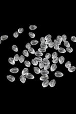 Akrilik Damla Boncuk 10x14 mm Şeffaf Boncuk (25 gr 34 Adet)
