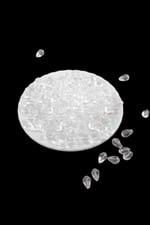 Akrilik Damla Boncuk 8x13 mm Şeffaf Boncuk (25 gr 60 Adet)