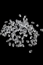 Akrilik Damla Boncuk 8x13 mm Şeffaf Boncuk (25 gr 60 Adet)
