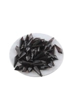 Akrilik Koyu Kahve Yandan Delikli Kubbe Mimari Model 10x33 mm Boncuk (25 gr 20 Adet)