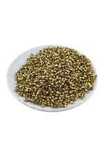 Altın Rengi 4 mm Piramit Plastik Boncuk Aksesuar Takı Malzemesi (25 Gr)