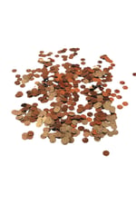 Bakır 8 mm Yandan Delikli Plastik Pul Payet 30 Gr (Tülbent, Oya, Havlu Malzemesi)