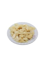 Bej Rengi 12 mm Yandan Delikli Plastik Pul Payet 30 Gr (Tülbent, Oya, Havlu Malzemesi)