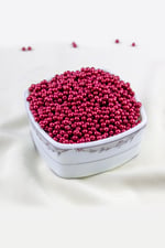 Bordo 4 mm Cam İnci Boncuk Aksesuar Takı Malzemesi (30 Gr 330 Adet)