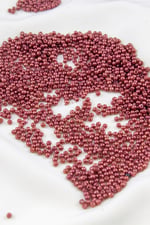 Bordo Tonunda 3 mm Plastik İnci Boncuk Takı Aksesuar Malzemesi (25 Gr)