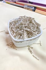 Burgulu Boru Gümüş 2x20 mm Boncuk 25 Gr