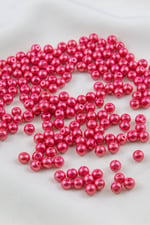 Cam İnci Boncuk 5 mm Al Kırmızı Aksesuar Takı Malzemesi (25 Gr)