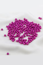 Cam İnci Boncuk 5 mm Fuşya Aksesuar Takı Malzemesi (25 Gr)