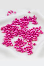 Cam İnci Boncuk 5 mm Fuşya Aksesuar Takı Malzemesi (30 Gr 160 Adet)