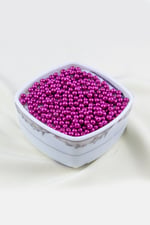 Cam İnci Boncuk 5 mm Fuşya Aksesuar Takı Malzemesi (25 Gr)
