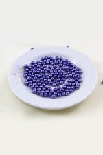 Cam İnci Boncuk 5 mm Koyu Mavi Aksesuar Takı Malzemesi (30 Gr 160 Adet)