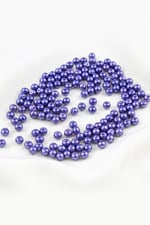 Cam İnci Boncuk 5 mm Koyu Mavi Aksesuar Takı Malzemesi (30 Gr 160 Adet)