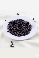 Cam İnci Boncuk 5 mm Mat Siyah Aksesuar Takı Malzemesi (25 Gr)