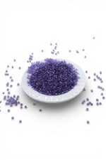 Canlı Mor Rengi 4 mm Dünya Akrilik Boncuk Aksesuar Takı Malzemesi (25 Gram)