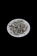 Çarpı Desenli 26x16 mm Metal Pul 10 Adet (Küpe Aparatı, Bileklik Ucu, Broş Aksesuar)