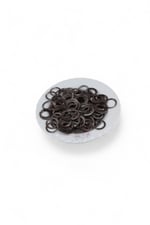 Çift Delikli 16,8x2 mm Pirinç Koyu Bakır Halka (30 Gr 70 Adet)