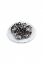 Dairesel Desenli 25x8 mm Kubbe Model Metal Pul (10 Adet)