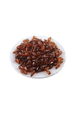 Damla Akrilik Boncuk Açık Kahve 7x14 mm İçten Delikli Boncuk (25 gr 70 Adet)