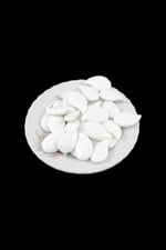 Damla Desen 30x17 mm Beyaz İçten Delikli Takı Boncuk (15 Adet)