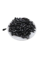 Damla İnci 7x18 mm Siyah Akrilik Boncuk (100 Adet )