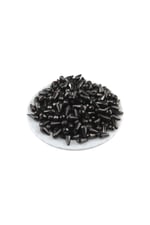 Damla Siyah İçten Delikli 8x13 mm Akrilik Boncuk (25 Gr 60 Adet)