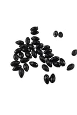 Damla Siyah İçten Delikli 9x17 mm Akrilik Boncuk (25 Gr 26 Adet)