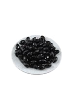 Damla Siyah İçten Delikli 9x17 mm Akrilik Boncuk (25 Gr 26 Adet)