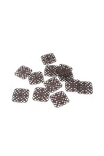 Dantel Motifli 35x35 mmDelikli Süslemeli Takı Malzemesi (10 Adet)