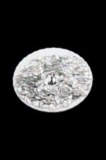 Füme Diktörtgen 2x8 mm Çift Delikli Pul Payet 30 Gr (Tülbent, Oya, Havlu Malzemesi)