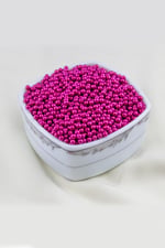 Fuşya 4 mm Cam İnci Boncuk Aksesuar Takı Malzemesi (30 Gr 330 Adet)