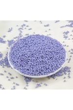 Gök Mavisi 3 mm Plastik İnci Boncuk Takı Aksesuar Malzemesi (25 Gr)
