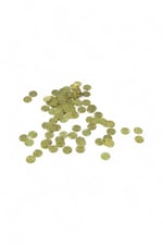 Gold 10 mm Çift Delikli Pirinç Pul Payet (30 Gr 95 Adet)