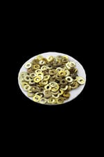 Gold 12 mm Halka Model Plastik Pul Payet 30 Gr (Tülbent, Oya, Abiye, Havlu Malzemesi)