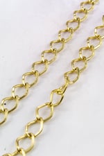 Gold 13 mm Zincir Aksesuar Takı Malzemesi 1 Metre