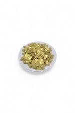 Gold 8 mm Çift Delikli Pirinç Pul Payet (20 Gr 110 Adet)